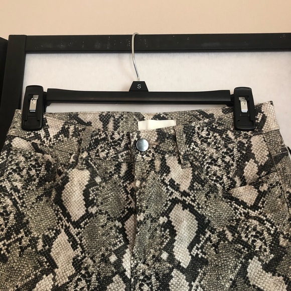 High Waisted Snake Print Jeans - Picture 2 of 7